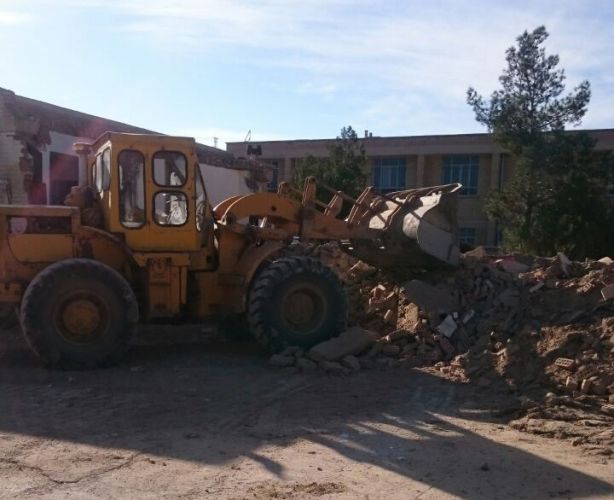 The excavation process of Dr. Nasser Mansouri's school