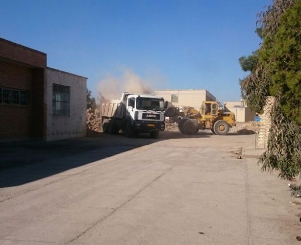 The excavation process of Dr. Nasser Mansouri's school