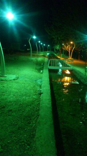 Fykhar fountain at night